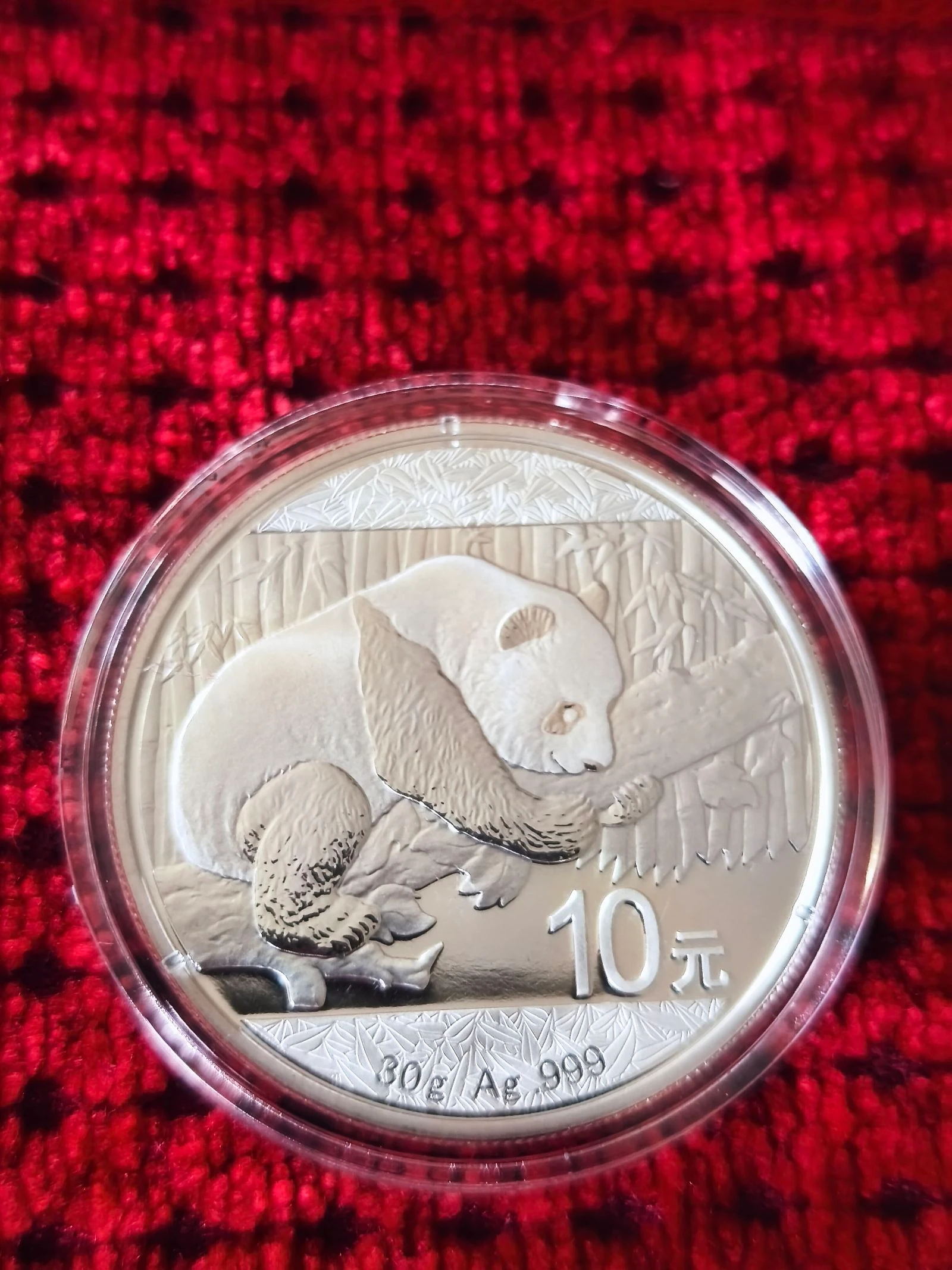 Moeda onça Panda China 2016 prata pura com caixa e certificado – photo 6